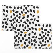 black and mustard spots