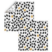 black and mustard spots