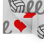 Love Volleyball Large Scale