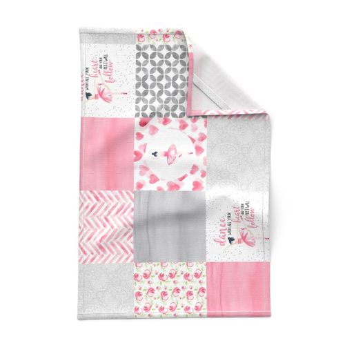 Ballerina - Wholecloth Cheater Quilt - Rotated