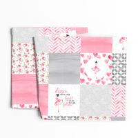 Ballerina - Wholecloth Cheater Quilt - Rotated