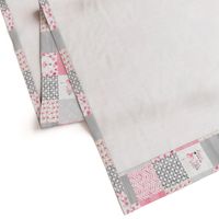 3 inch Ballerina - Wholecloth Cheater Quilt - Rotated