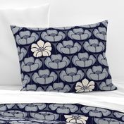 1920s Floral - Indigo