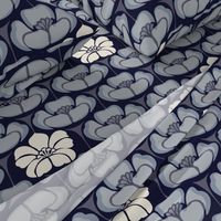 1920s Floral - Indigo