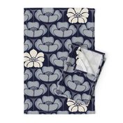 1920s Floral - Indigo