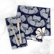 1920s Floral - Indigo