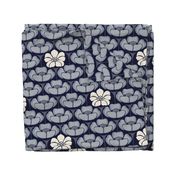 1920s Floral - Indigo