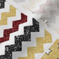 Softball//Gold&Crimson - Wholecloth Cheater Quilt