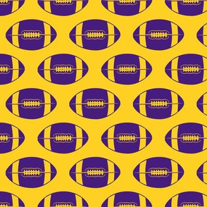 college football (purple on gold)