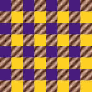 purple and gold plaid 
