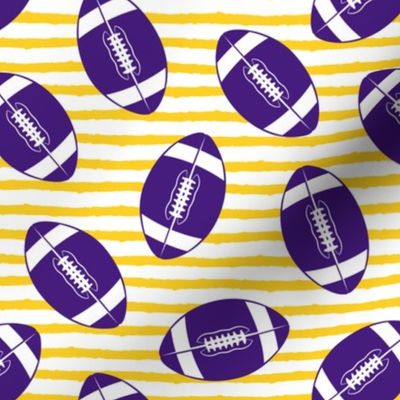 college football (purple and gold)