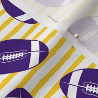 college football (purple and gold)