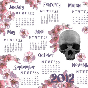 orchid skull calendar 2012