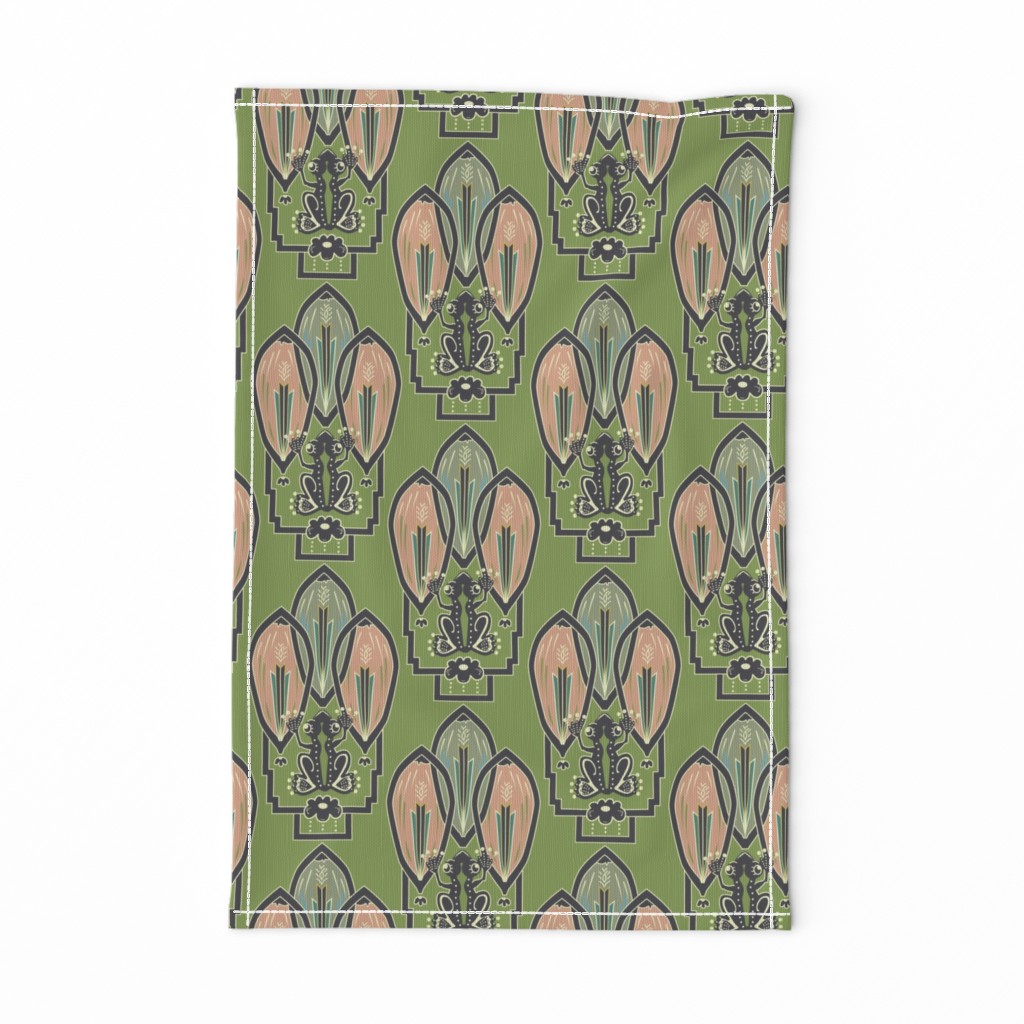 Art Frog Deco Pattern