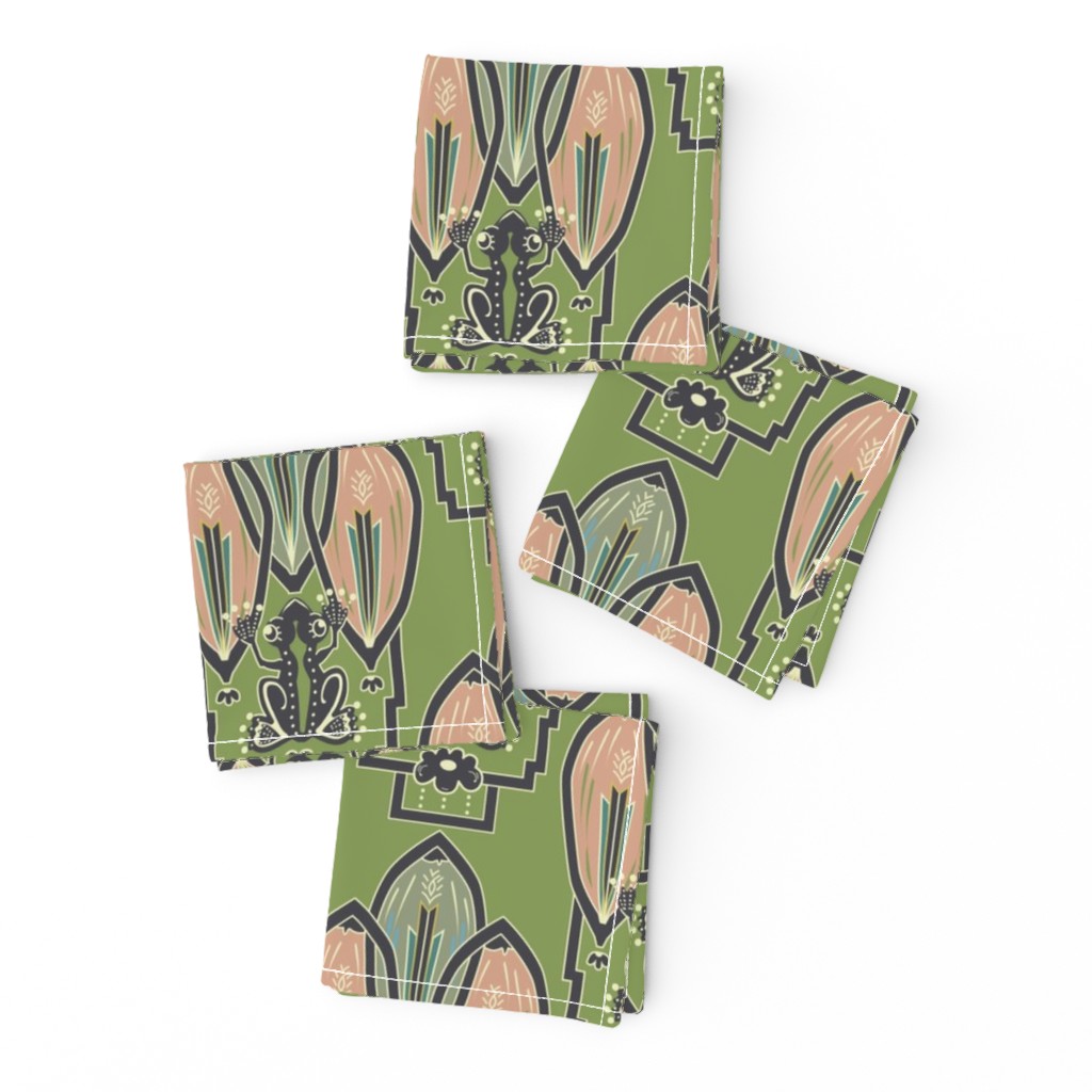 Art Frog Deco Pattern