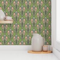 Art Frog Deco Pattern