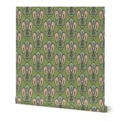 Art Frog Deco Pattern