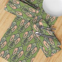 Art Frog Deco Pattern