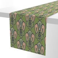 Art Frog Deco Pattern