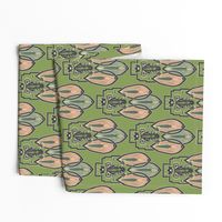 Art Frog Deco Pattern