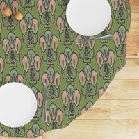 Art Frog Deco Pattern