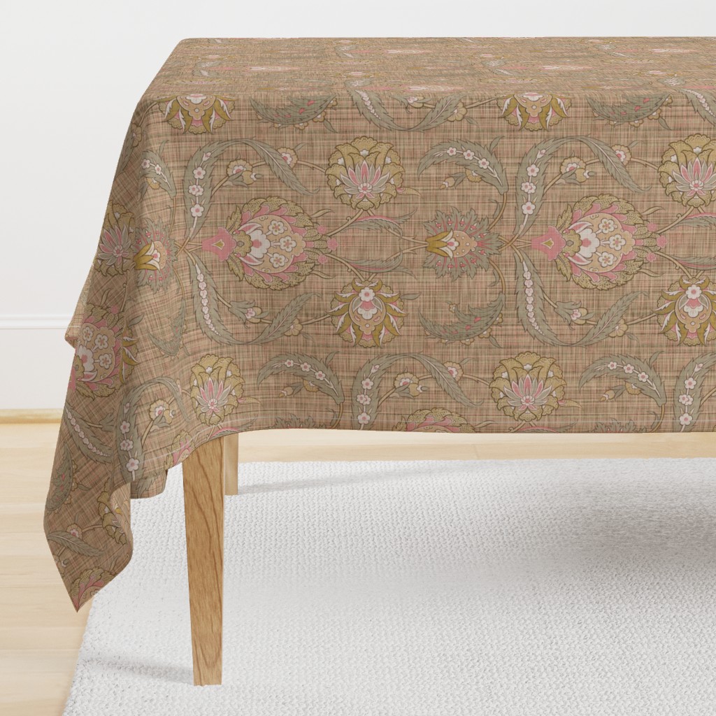 The Arabesque Faience ~ Persephone Faux Linen Luxe  