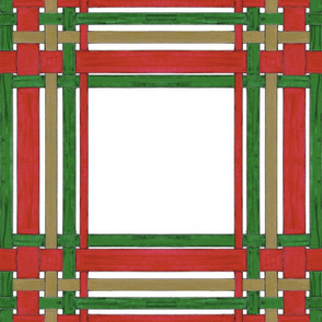 Winter Holiday Picture Frame Plaid 