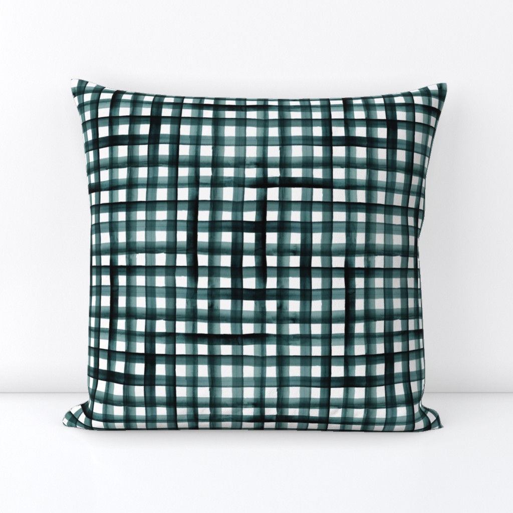 watercolor plaid-teal