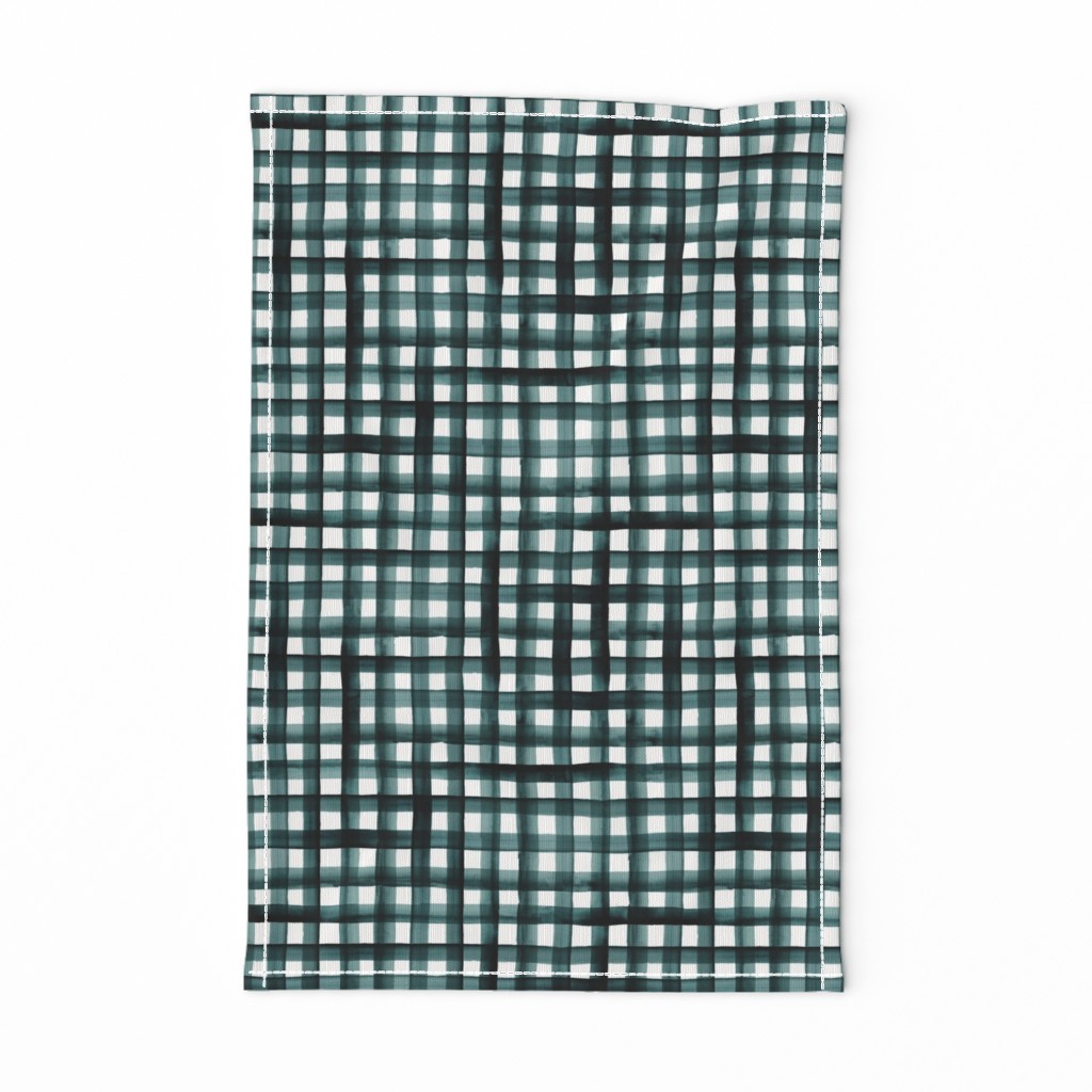 watercolor plaid-teal