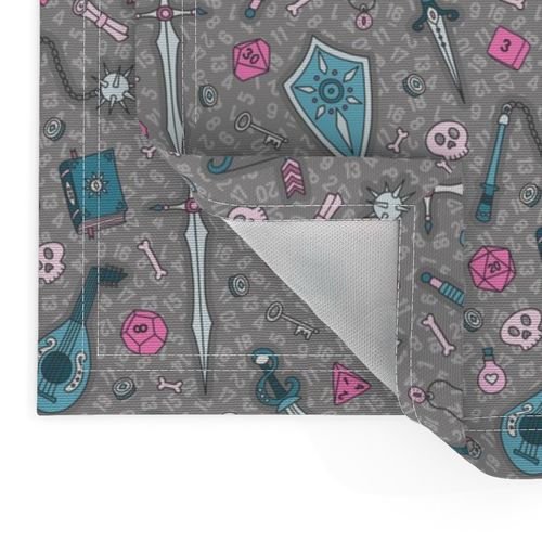 RPG Quest in Teal & Pink (Large Scale)