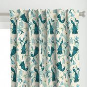 Aviary  - Peacock Chinoiserie Cream