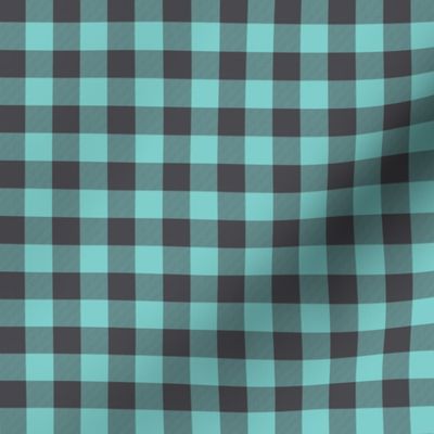 1/2" Teal + Smokey Grey Buffalo Plaid – Buffalo Check