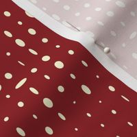 Red and Cream Polka Dots
