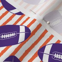 college football (purple and orange)