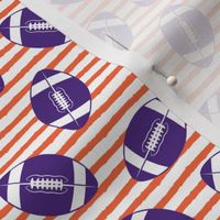 (small scale) college football (purple and orange)