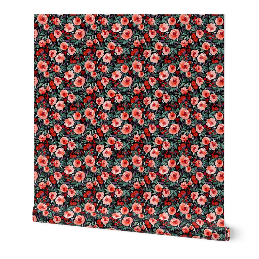 Indy bloom Design Winter berry blossom Black B