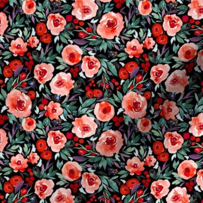 Indy bloom Design Winter berry blossom Black B