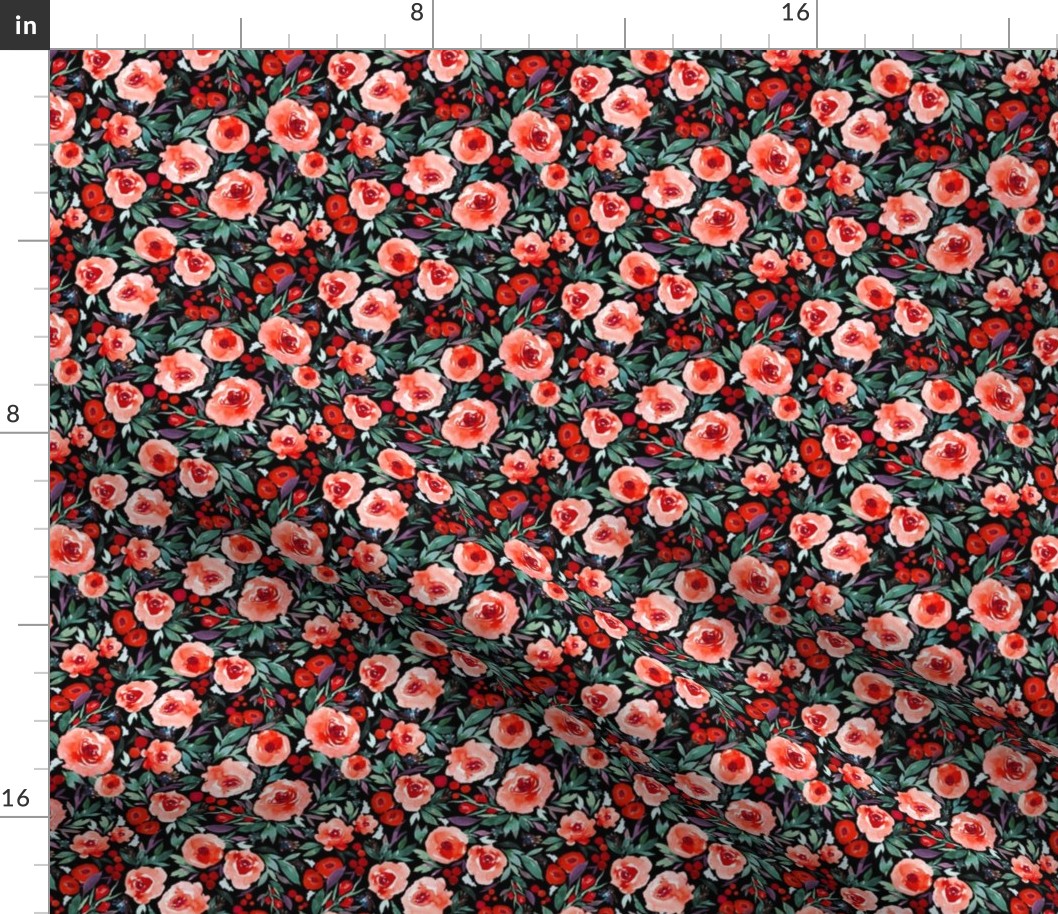 Indy bloom Design Winter berry blossom Black B