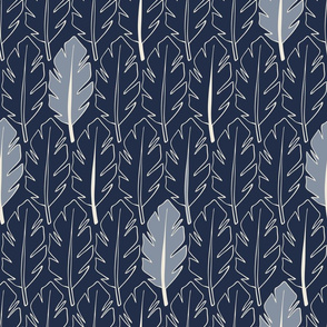 Leaves - Blue, Indigo