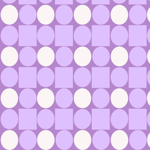 Squares and Circles lt purple on purple