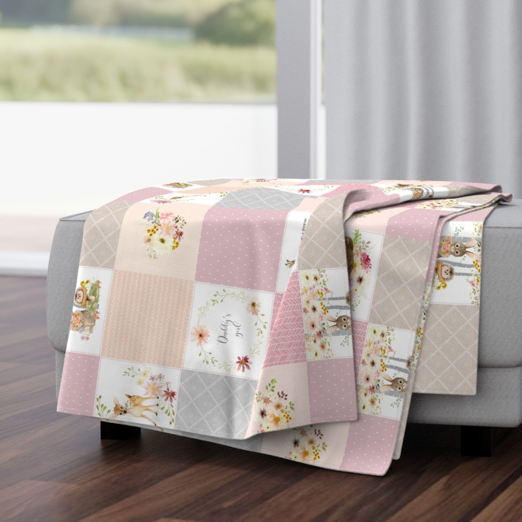 Daddy's Girl Nursery Quilt Panel - Fabric
