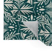 Lenox - Damask Dark Teal