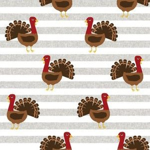 turkey thanksgiving fabric - turkey, fall, autumn, november, american, bird 