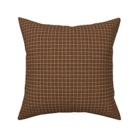 CSMC26  - Mini - Speckled  Brown and Beige Plaid