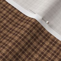 CSMC26  - Mini - Speckled  Brown and Beige Plaid