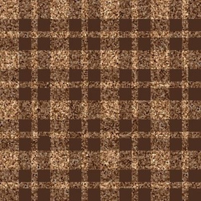 CSMC26  - LG - Speckled Brown and Tan Plaid 