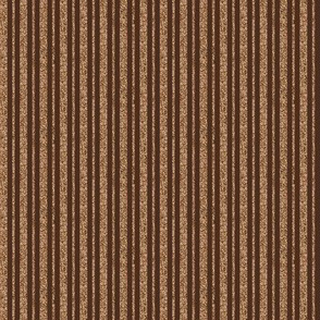 CSMC26  - Mini - Brown and Speckled Beige Stripe