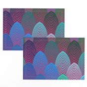 Jazz Arches - Pink & Blue - 42x42 Seamless