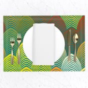 Jazz Arches - Lime, Goldenrod - Design 7870194