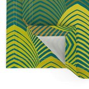 Jazz Arches - Lime, Goldenrod - Design 7870194